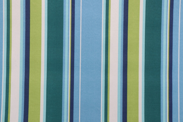Richloom Covert Stripe Printed Polyester Outdoor Fabric in Capri