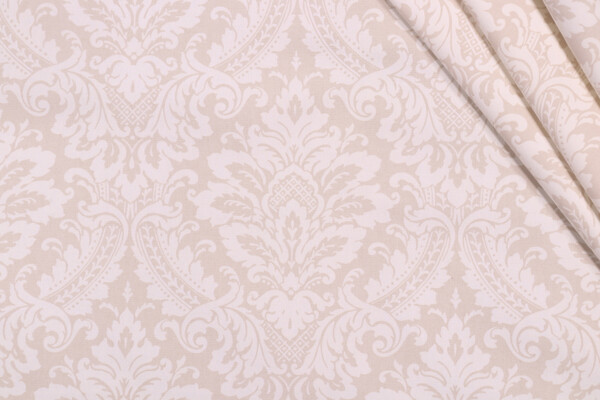 Waverly Donnington Printed Cotton Drapery Fabric in Linen