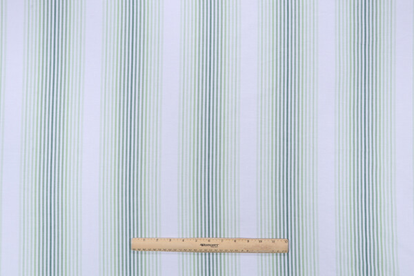 Stripe Woven Decorator Fabric in Green