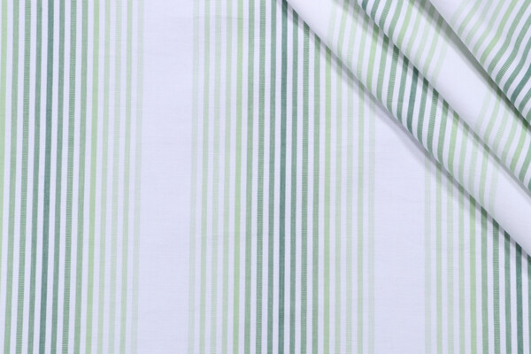 Stripe Woven Decorator Fabric in Green
