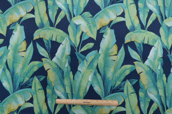 Richloom Mekko Printed Polyester Outdoor Fabric in Lagoon