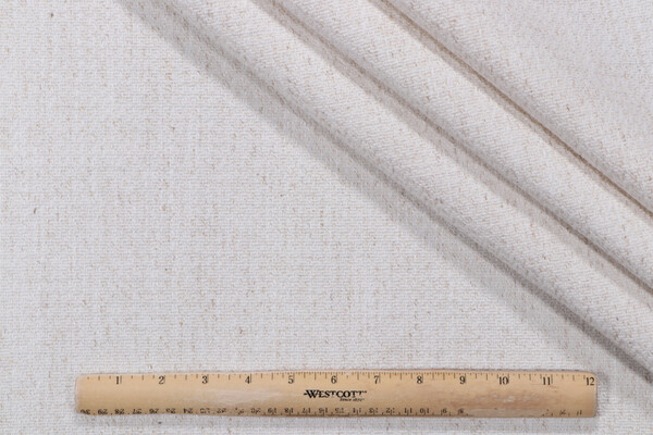 Crypton Elsie High Performance Woven Chenille Upholstery Fabric in Snow