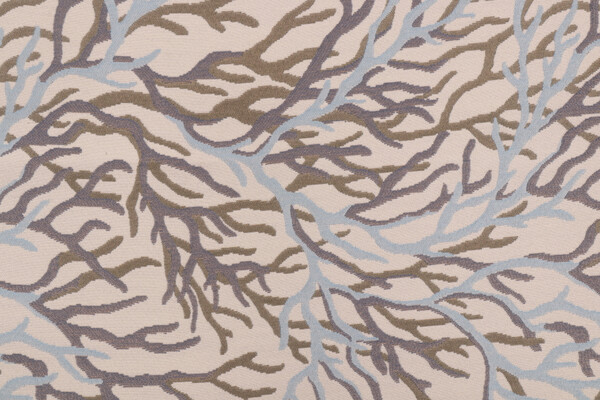 Coral Reef Tapestry Upholstery Fabric in River
