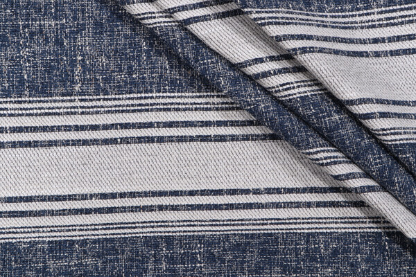 PK Lifestyles With The Band Woven Chenille Upholstery Fabric in Indigo