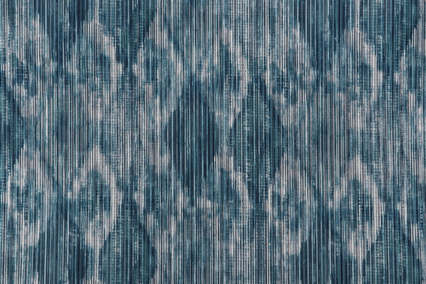 Sample of PK Lifestyles Zahra Ikat Printed Decorator Fabric in Copen 