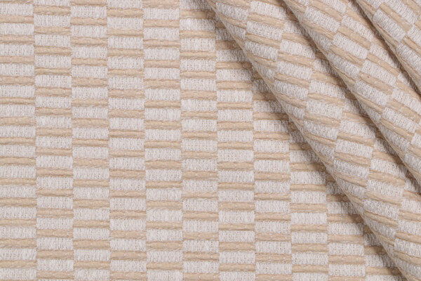 PK Lifestyles Stacked Woven Upholstery Fabric in Cornsilk 