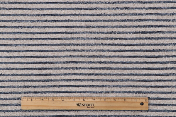 PK Lifestyles Treasured Stripe Woven Upholstery Fabric in Indigo 