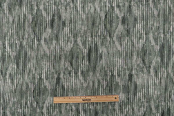 Sample of PK Lifestyles Zahra Ikat Printed Decorator Fabric in Juniper 