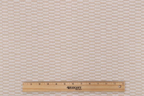 PK Lifestyles Stacked Woven Upholstery Fabric in Cornsilk 