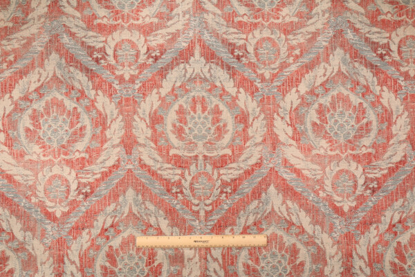 Waverly French Quarter Printed Cotton Drapery Fabric in Rouge