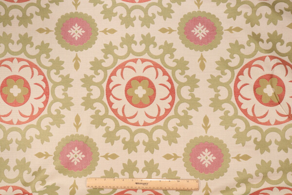 Robert Allen Roman Circle BK Tapestry Upholstery Fabric in Leaf