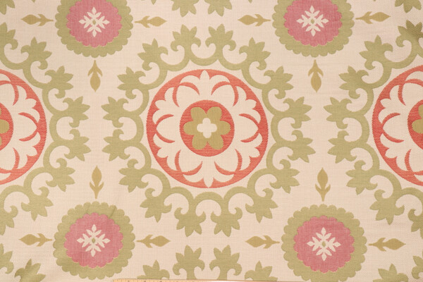 Robert Allen Roman Circle BK Tapestry Upholstery Fabric in Leaf