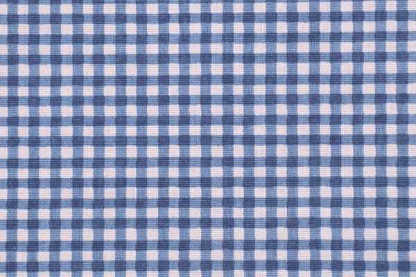 PK Lifestyles Gingham Printed Cotton Drapery Fabric in Porcelain