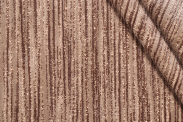 PK Lifestyles Velvety Strie Velvet Upholstery Fabric in Fossil