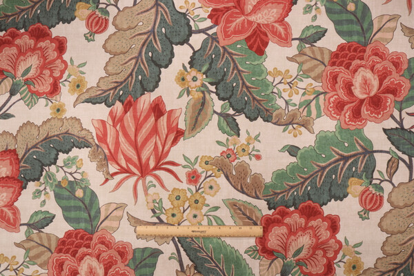 P Kaufmann Selene Printed Cotton Drapery Fabric in Multi