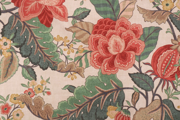 P Kaufmann Selene Printed Cotton Drapery Fabric in Multi