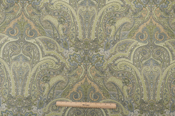 Thibaut Charlton F99016 Printed Cotton Drapery Fabric in Sage