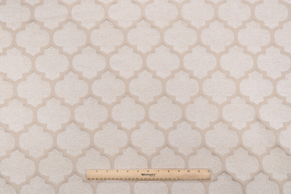 Pastis Woven Chenille Upholstery Fabric in Sand
