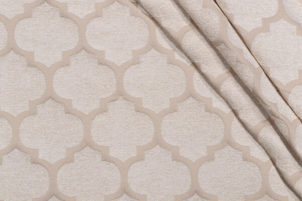 Pastis Woven Chenille Upholstery Fabric in Sand