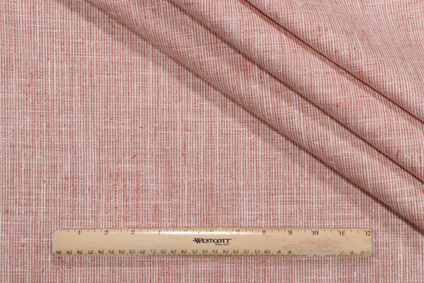P Kaufmann Trailside Woven Upholstery Fabric in Coral