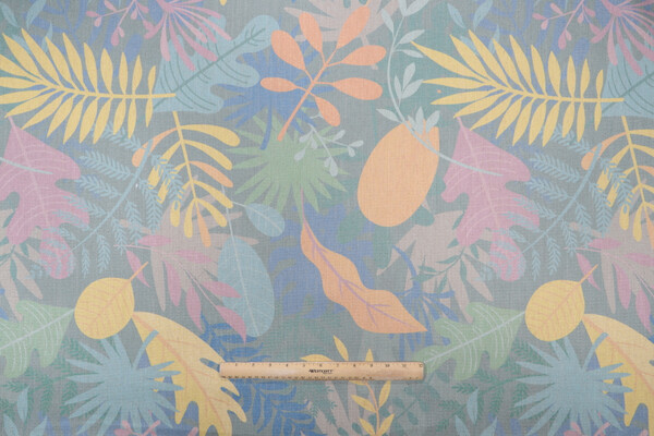 SunReal Tropic Forest Printed Outdoor Fabric in Multicolor
