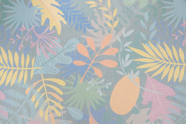 SunReal Tropic Forest Printed Outdoor Fabric in Multicolor