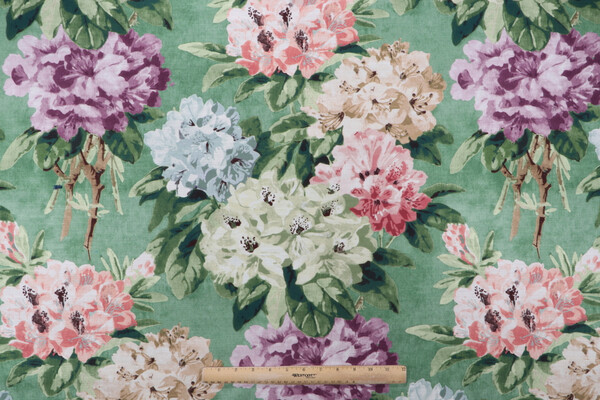 P Kaufmann Traviata Printed Cotton Drapery Fabric in Jardin