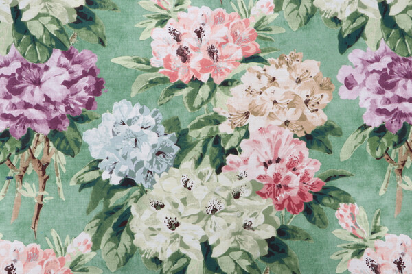 P Kaufmann Traviata Printed Cotton Drapery Fabric in Jardin