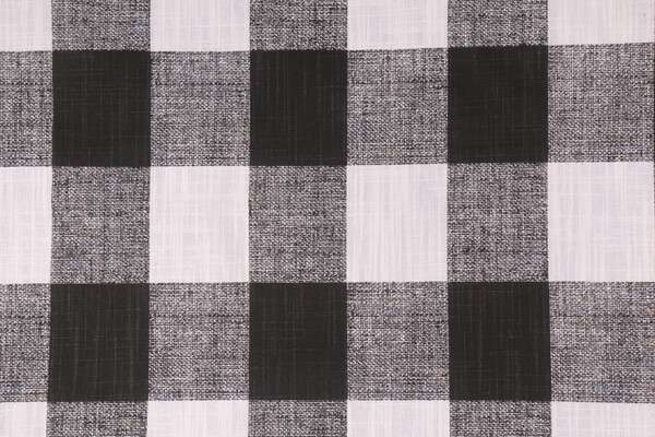 Click for 2.75 Yards Premier Prints Anderson - Slub Canvas Printed Cotton Drapery Fabric in Black Premier Prints Anderson - Slub Canvas Printed Cotton Drapery Fabric in Black