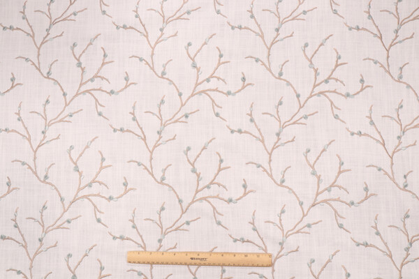 P Kaufmann Kerala Embroidered Drapery Fabric in Sky