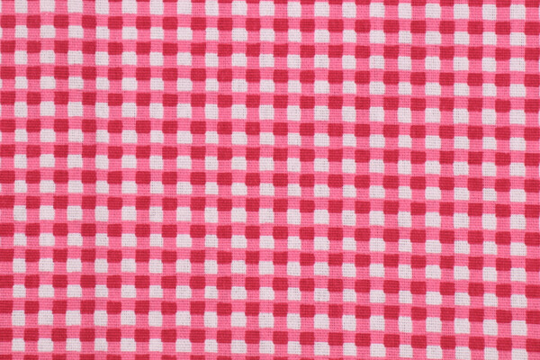 PK Lifestyles Gingham Printed Cotton Drapery Fabric in Red