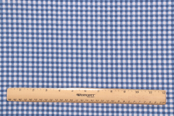 Click for 1.75 Yards PK Lifestyles Gingham Printed Cotton Drapery Fabric in Navy PK Lifestyles Gingham Printed Cotton Drapery Fabric in Navy