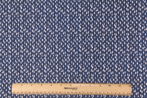 Click for 1.38 Yards Premier Prints Riverbed - Slub Canvas Printed Cotton Drapery Fabric in Regal Navy Premier Prints Riverbed - Slub Canvas Printed Cotton Drapery Fabric in Regal Navy
