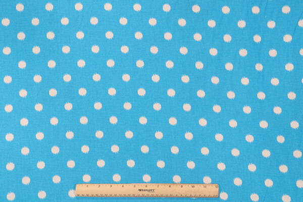 Duralee 42381 Printed Cotton Drapery Fabric in 11-Turquoise