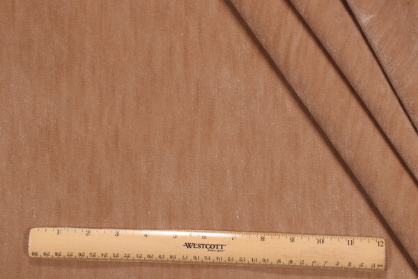 PK Lifestyles Kashmiri Velvet Upholstery Fabric in Barley