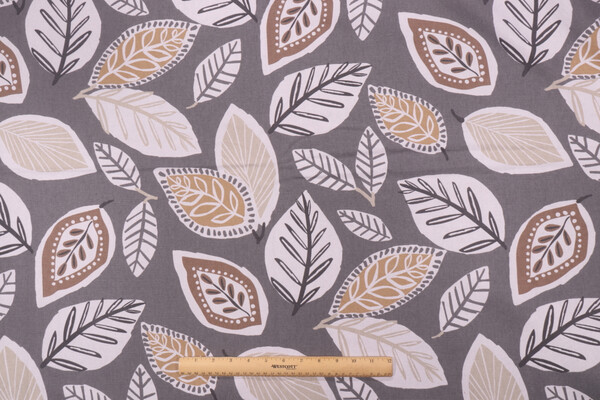 Covington Honshu Printed Cotton Drapery Fabric in 94-Ash