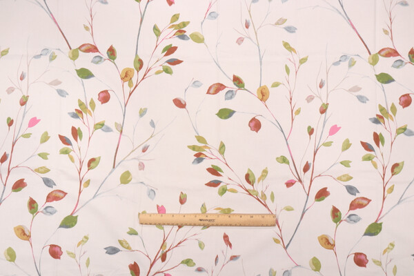 Stof France Liseron Printed Cotton Drapery Fabric in Multicolore
