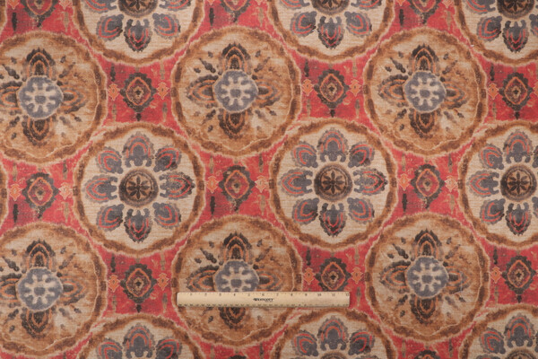 PK Lifestyles Celestial Orb Printed Drapery Fabric in Pompeii