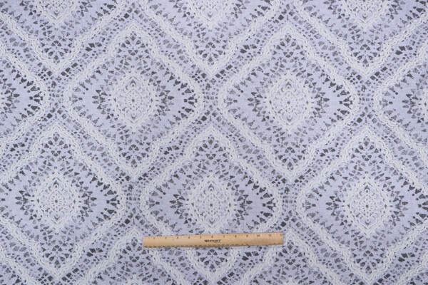 Waverly Curves Ahead Printed Cotton Drapery Fabric in Fog