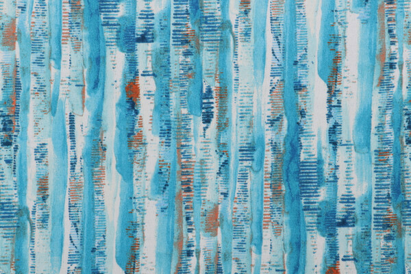 PK Lifestyles Drifting Printed Polyester Outdoor Fabric in Caribbean