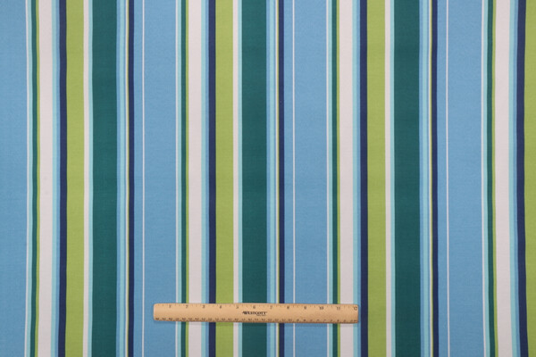 Click for 2 Yards Richloom Covert Stripe Printed Polyester Outdoor Fabric in Capri Richloom Covert Stripe Printed Polyester Outdoor Fabric in Capri