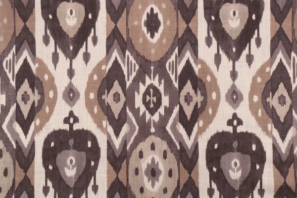 Kaufmann Buketan Printed Drapery Fabric in Granite