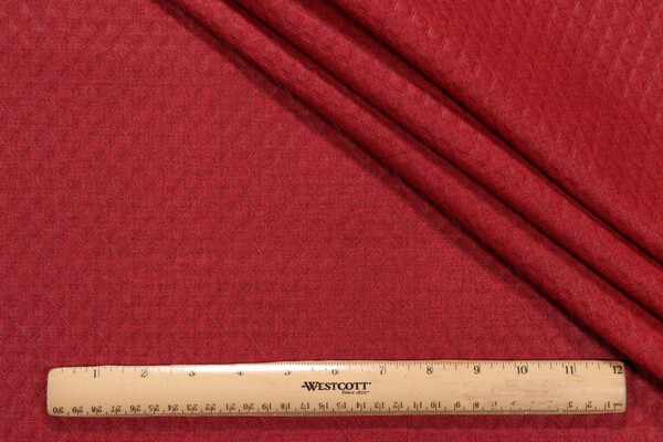 Richloom McHusk-Diamond Tech Printed Polyester Outdoor Fabric in Berry