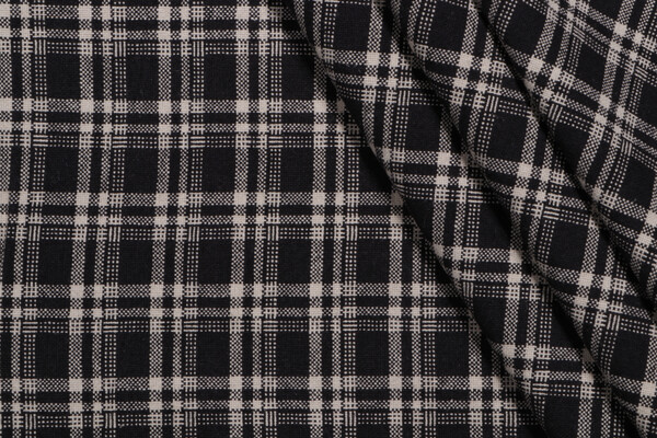 PK Lifestyles Clyde Woven Decorator Fabric in Ebony