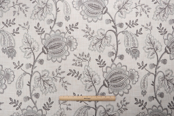 P Kaufmann South Point Printed Polyester Drapery Fabric in Stone