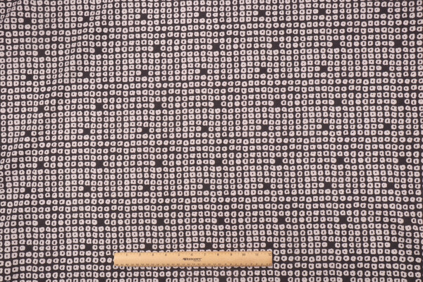 Kaufmann Axel Printed Drapery Fabric in Ebony