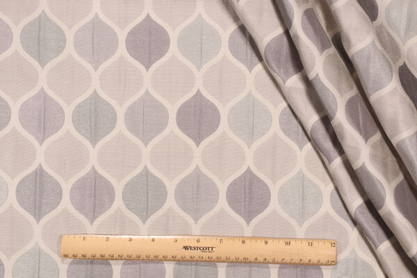 Richloom Platinum Collection Riga Woven Decorator Fabric in Pewter