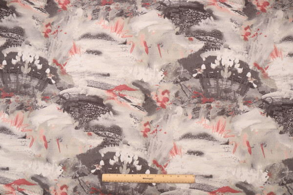 Click for 4 Yards Mill Creek Moring-Rally Printed Cotton Drapery Fabric in Ashrose Mill Creek Moring-Rally Printed Cotton Drapery Fabric in Ashrose