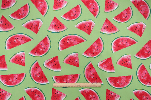 Richloom Melon Printed Polyester Outdoor Fabric in Citrus