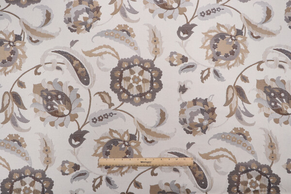 Click for 1.13 Yards Mill Creek Vochella Woven Upholstery Fabric in Cement Mill Creek Vochella Woven Upholstery Fabric in Cement